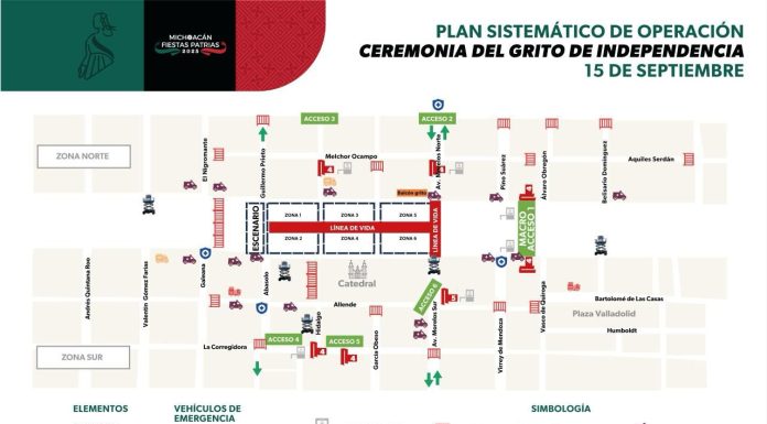Conoce los accesos y cierres viales para las fiestas patrias en el centro de Morelia: SSP