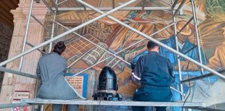 Rescata Secum mural de Alfredo Zalce en Palacio de Gobierno del Estado