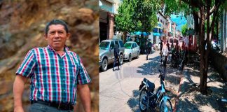 Bal3an a funcionario en oficina en Apatzingán.