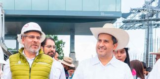 Llama a la serenidad gobernador Ramírez Bedolla a Carlos Manzo. Tras la clausura simbólica de la obra del teleférico en Uruapan.