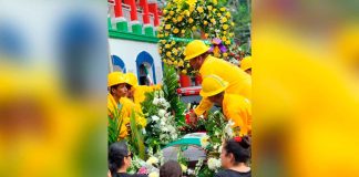 Dan el último adiós a bombero voluntario de Tzitzio que falleció combatiendo un incendio en Estados Unidos