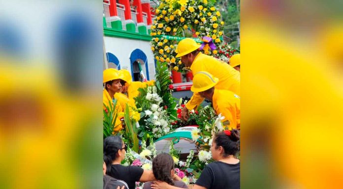 Dan el último adiós a bombero voluntario de Tzitzio que falleció combatiendo un incendio en Estados Unidos