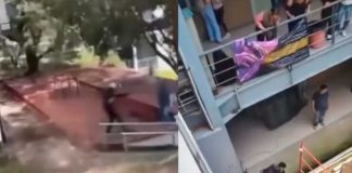 #FuertesImágenes | Matan a un alumno dentro de escuela en #México; agresor resultó con fracturas en ambas piernas