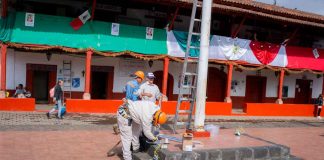 Dayana Pérez Mendoza impulsa rehabilitación de espacios públicos en Opopeo previo a la Feria de la Silla