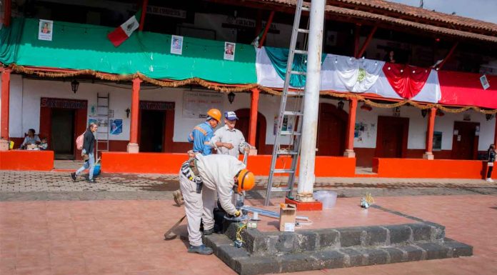 Dayana Pérez Mendoza impulsa rehabilitación de espacios públicos en Opopeo previo a la Feria de la Silla