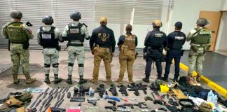 En Vista Hermosa, 38 detenidos en portación de un arma y 19 réplicas de armas de fuego: SSP