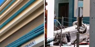 #México: Mujer cae del segundo piso de un estacionamiento a bordo de su vehículo