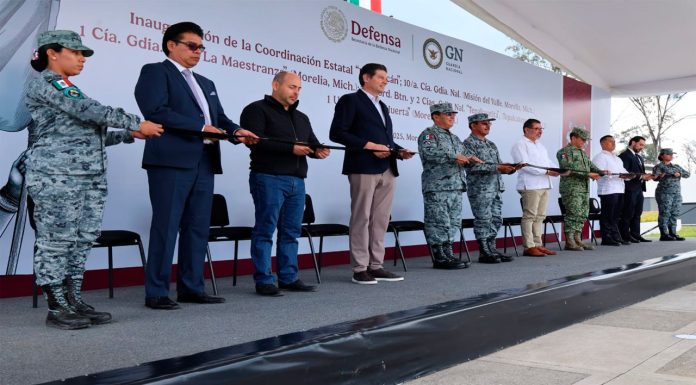 Destaca Guardia Nacional apoyo del Gobierno de Morelia