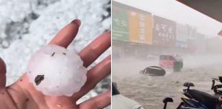 #VIDEO || Pekín bajo ataque de granizo: lluvia de bolas de hielo sorprende a la ciudad