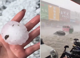 #VIDEO || Pekín bajo ataque de granizo: lluvia de bolas de hielo sorprende a la ciudad