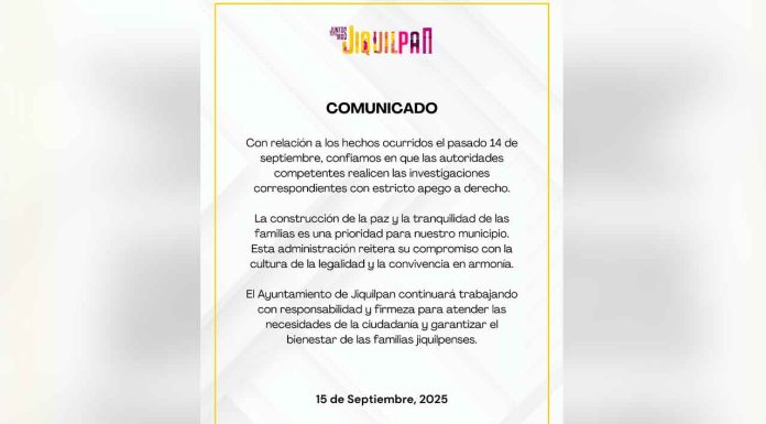 Gobierno de Jiquilpan manifiesta su plena confianza en que las autoridades competentes llevarán a cabo las investigaciones correspondientes