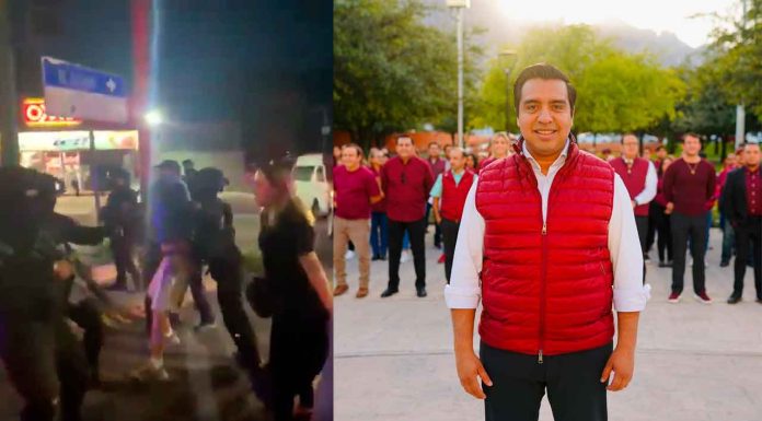 #VIDEO || Alcalde de Santa Catarina reprime a manifestantes que lo acusan de maltrato animal