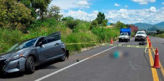 Motociclista muere tras aparatoso accidente, en la carretera Jacona – Los Reyes