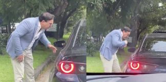 #VIDEO | Surge #LordBájate: hombre paró el tráfico para intentar pelear con automovilista en CDMX