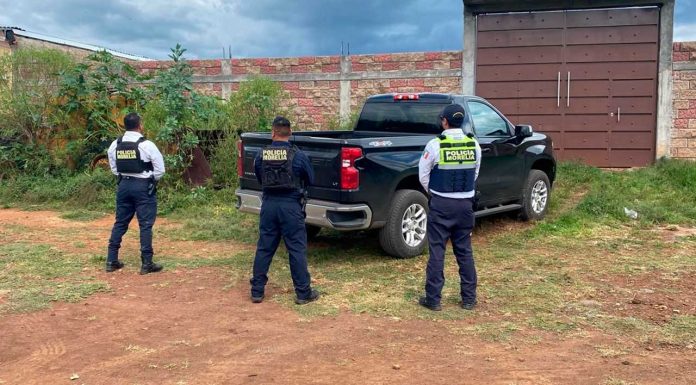Policía Morelia recupera en minutos vehículo robado en Capula