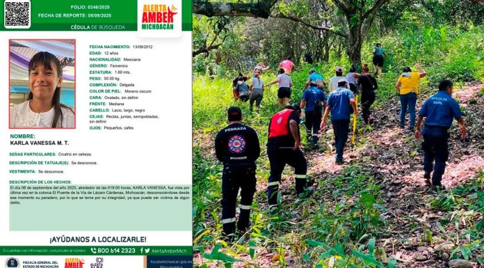 Posible hallazgo del cuerpo de menor desaparecida en Lázaro Cárdenas