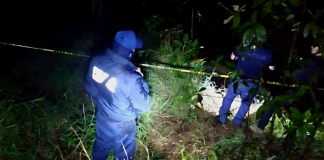 Hallan restos humanos en barranca