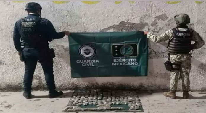 Asegurados 109 envoltorios de marihuana en Operación Apatzingán: SSP