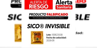 Alerta SSM falsificación de condones SICO®️ Invisible