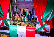 Yohana Mendoza da el Grito de Independencia en Ario y arienses disfrutan de una noche muy mexicana