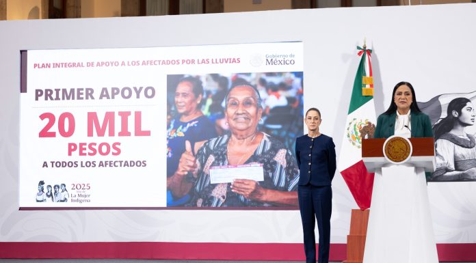 Sheinbaum anuncia inversión inicial de 10 mil millones para apoyar a damnificados por lluvias