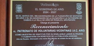 Ario de Rosales celebra 479 años de historia y reconoce a las Mujeres Vicentinas