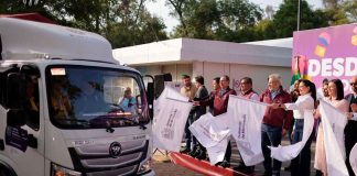 Bedolla da banderazo de salida a 55 toneladas de ayuda para estados afectados por lluvias