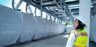 Inicia por aire el traslado de cabinas del teleférico de Uruapan: Gladyz Butanda