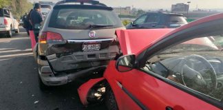 Se registra carambola vehicular en el periférico de Morelia, a la altura de la TAM