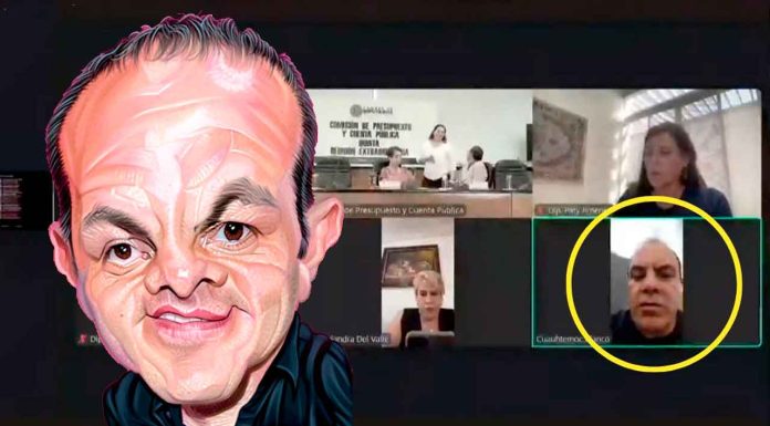 Captan a Cuauhtémoc Blanco jugando pádel durante sesión de la Comisión de Presupuesto