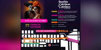 Más de tres mil 200 morelianos se suman al desfile de Catrinas y Catrines