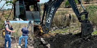 Encuentran restos óseos en Cuitzeo