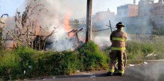 Se incendia choza de madera en la colonia Obrera de Morelia