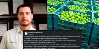 Ayuntamiento de Apatzingán lamenta el asesinato del líder limonero, Bernardo Bravo