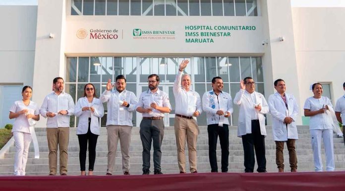 Inauguran hospital bienestar en Maruata