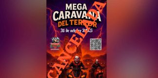 Anuncia club de motos cancelación final de la Mega Caravana del Terror