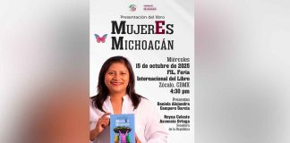 MujerEs Michoacán de Celeste Ascencio llega a la Feria Internacional del Libro del Zócalo de la CDMX