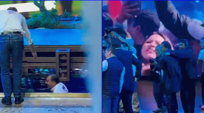 Maximiliano Cortázar termina empapado en el relanzamiento del PAN