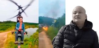 #VIDEO || Tragedia en vivo: Influencer chino Tang Feiji muere al estrellarse con su helicóptero ultraligero mientras transmitía en directo