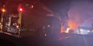 Muere una persona calcinada tras choque e incendio en la Autopista Siglo XXI