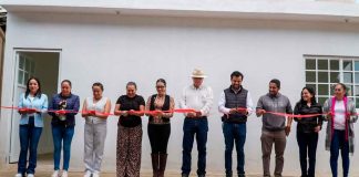 GOBIERNO DE ARIO CONSTRUYE DESAYUNADOR ESCOLAR EN TELEBACHILLERATO DEL TEPAMAL; YOHANA MENDOZA INAUGURA DICHA OBRA.