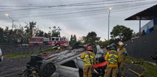 Accidente deja tres heridos cerca del estadio Morelos