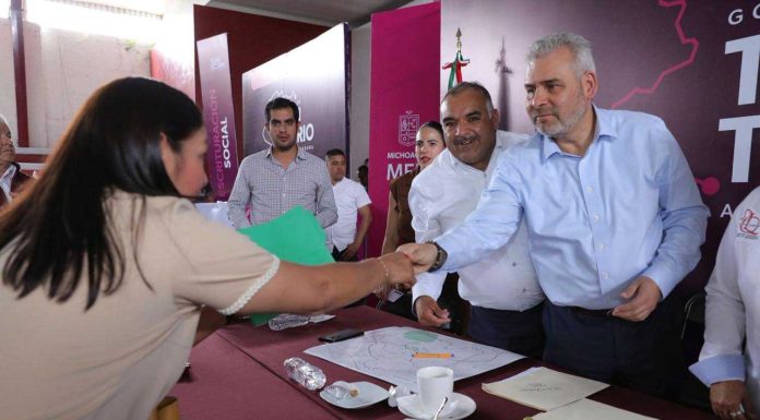 Disponible en Jacona, predio para construir guardería Ceci del IMSS: Bedolla