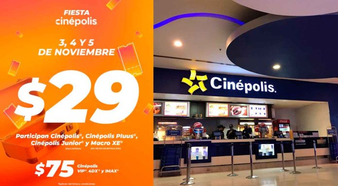 Regresa la Fiesta Cinépolis: boletos desde $29 del 3 al 5 de noviembre