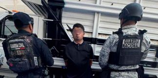 GC detiene a sujeto armado y en posesión de hidrocarburo robado