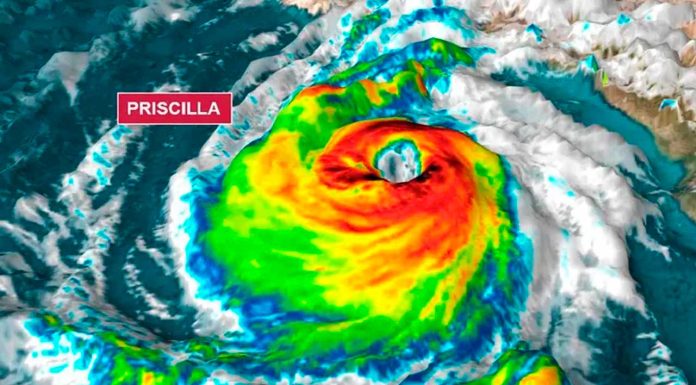 Priscilla ocasionará lluvias muy fuertes, rachas de viento intensas y oleaje elevado en Baja California Sur