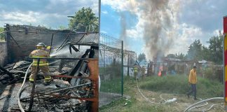 Incendio destruye casa en la colonia Nueva Valladolid