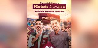 Alexis Velázquez reconoce a Moisés Navarro como nuevo coordinador de alcaldes de Morena en Michoacán.