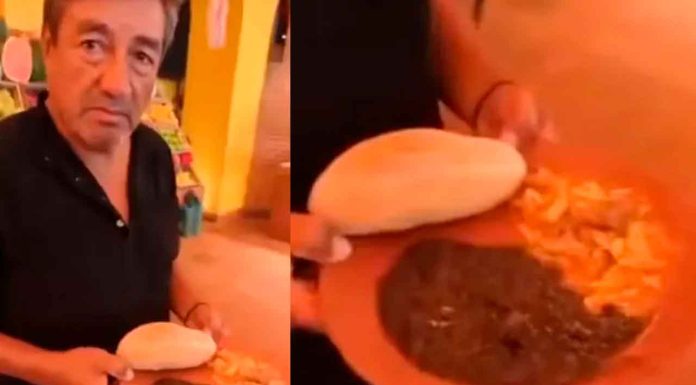 #Viral || Papá se vuelve viral en Xcaret por elegir huevo con frijoles en buffet de lujo
