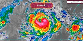 ‘Priscilla’ se desplaza lentamente hacia el nor-noroeste, frente a las costas del occidente de México